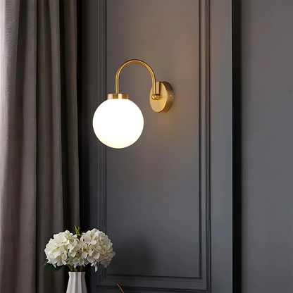 Elegant Glass Sphere Wall Light