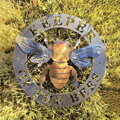 Nature Inspired Bee Metal Wall Art - Fesara