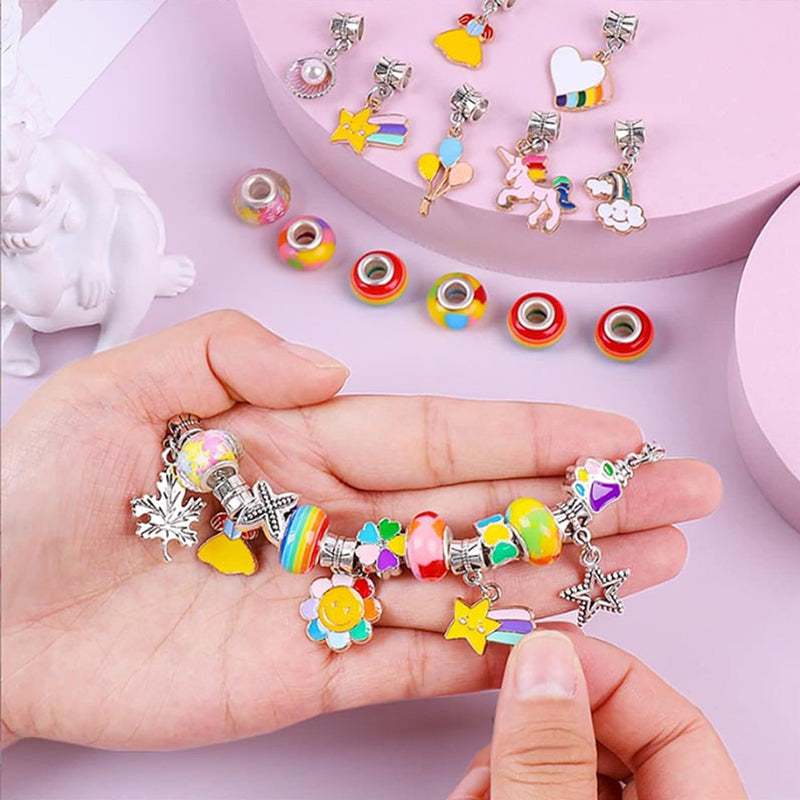Colorful Kids Beaded Jewelry Set