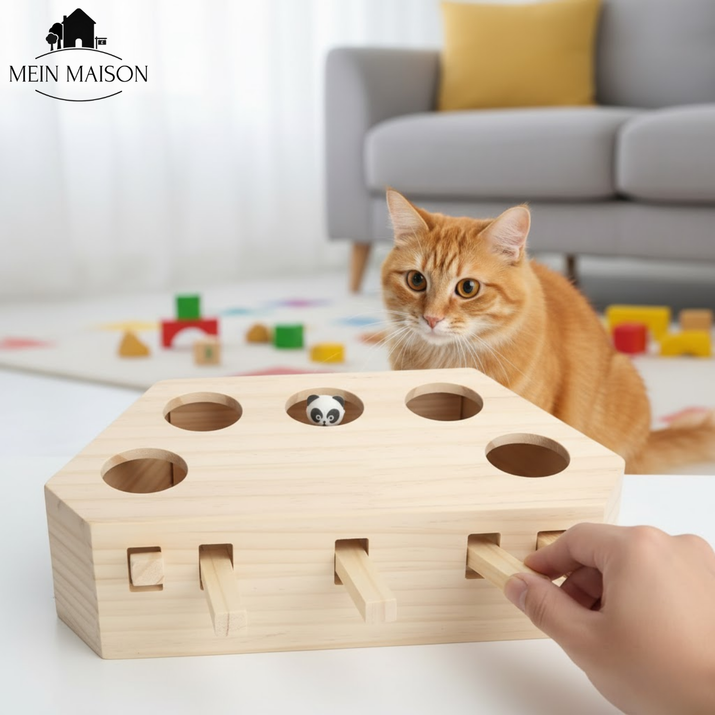 Fesara PawFun Wood Cat Toy Tower