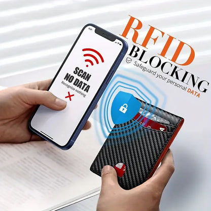 Secure Leather Travel Wallet – Thin RFID Blocking Wallet for Men