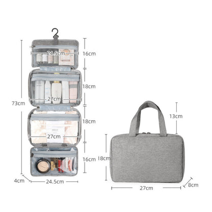 Portable Travel Makeup Case with 4 Pockets