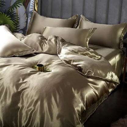 Soft Silk Bedding Set - Elegant Satin Sheets