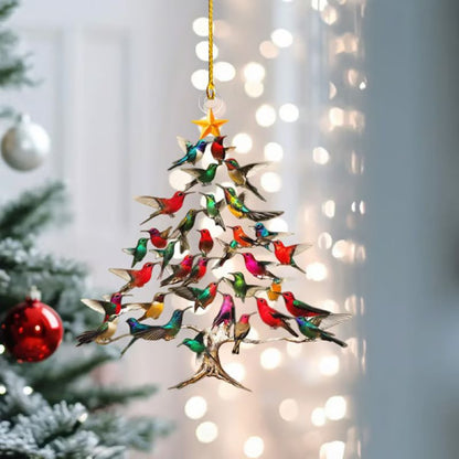 Colorful Bird Christmas Tree Ornament - Fesara