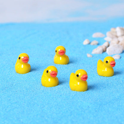 Cute Small Yellow Duck Figurine