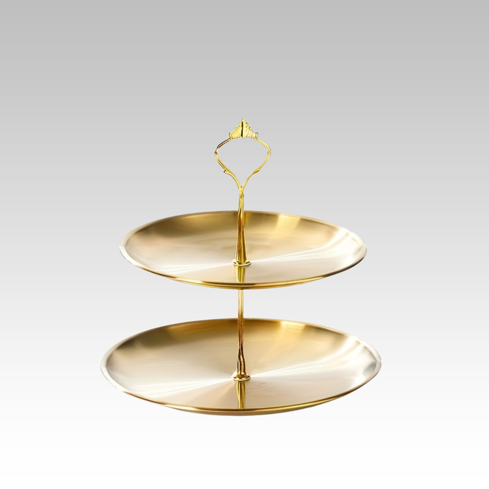 Metal Triple Party Serving Platter