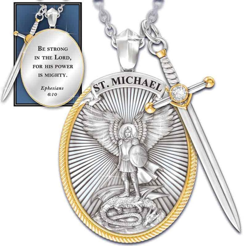 Protection Angel Michael Necklace - Fesara
