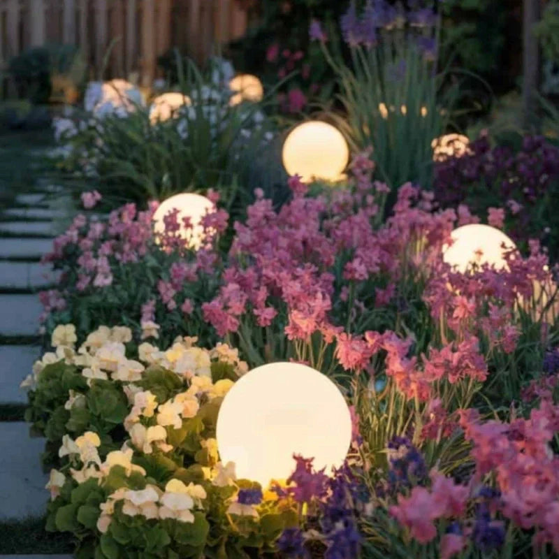 Colorful Outdoor Solar LED Globe Light