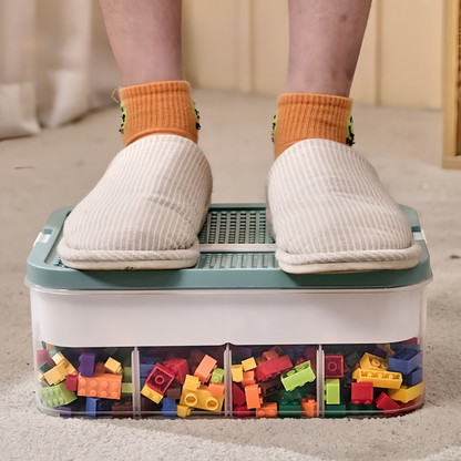 Collapsible Plastic Storage Bin with Lid