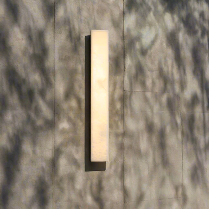 Contemporary Stone Outdoor LED Wall Lantern 1-Light