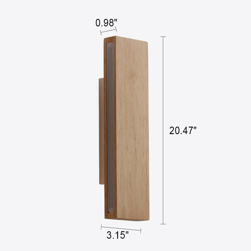 Asian Style LED Wooden Wall Light
