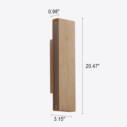Asian Style LED Wooden Wall Light