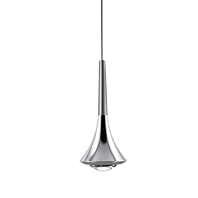 Modern Metal Drop Pendant Light Fixture