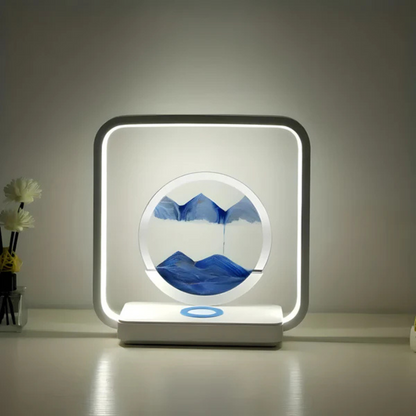 Colorful 3D LED Table Lamp with Moving Sand - Fesara