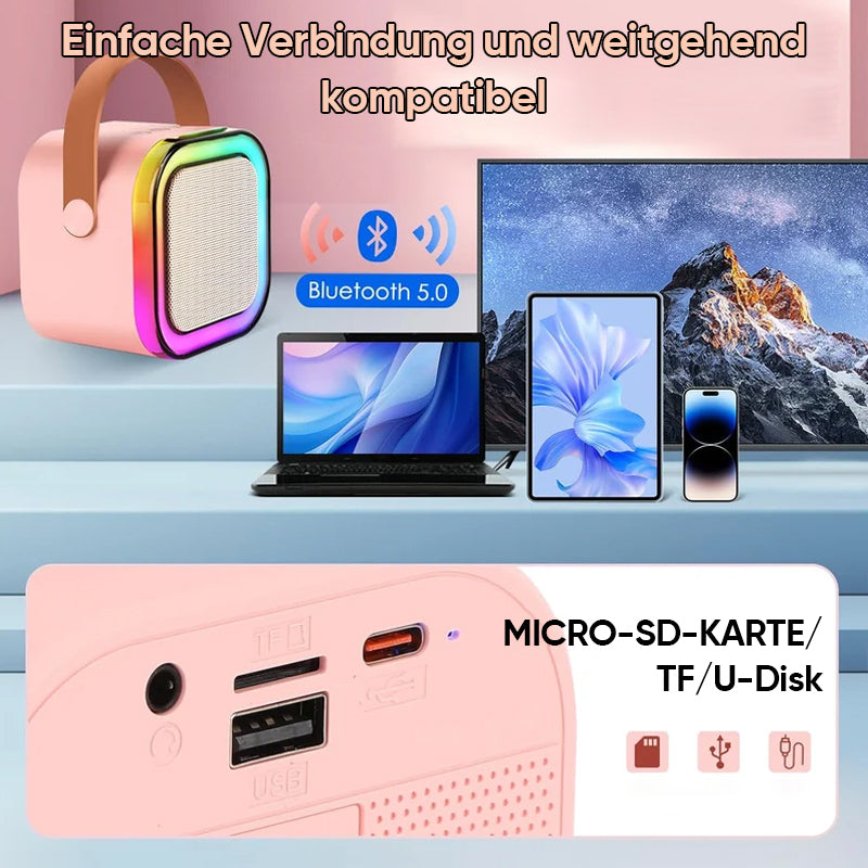 Fun Kids Portable Karaoke Machine with Wireless Mics