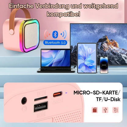 Fun Kids Portable Karaoke Machine with Wireless Mics