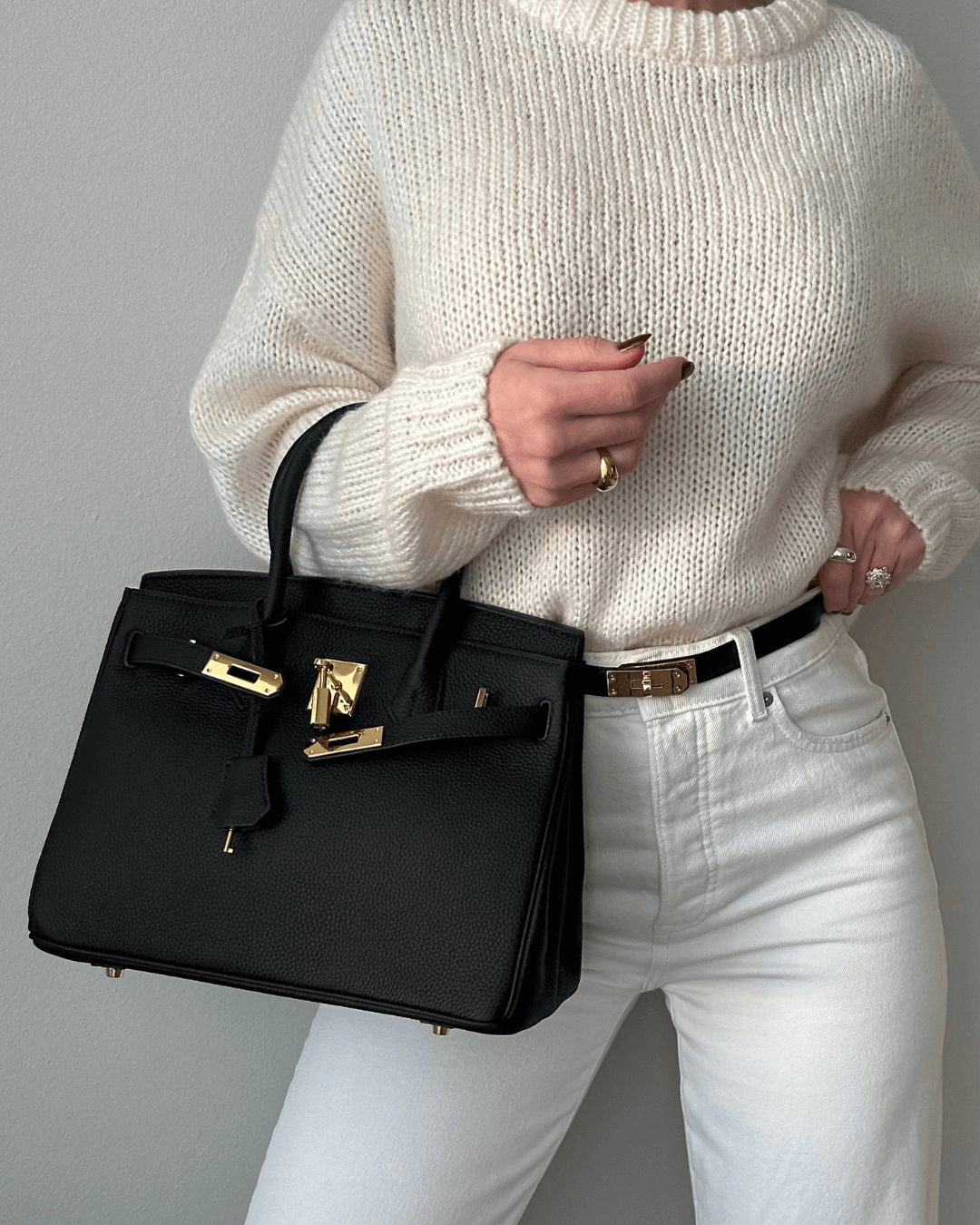 Classic Genuine Leather Tote Bag for Women