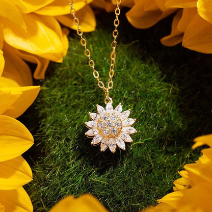 Adjustable Floral Sunflower Pendant