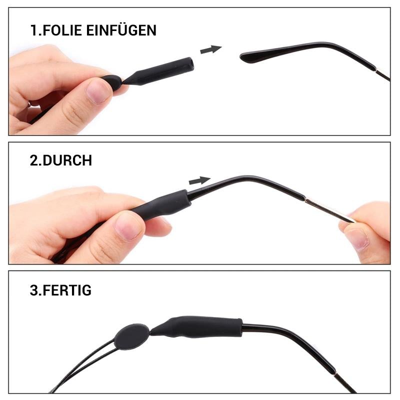 Comfortable Grip Eyeglass Straps 2 Pack