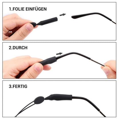 Comfortable Grip Eyeglass Straps 2 Pack