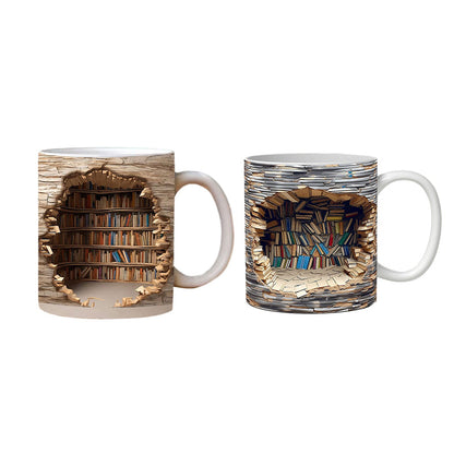 Colorful 3D Book Mug