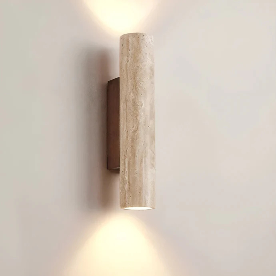 Modern LED Wall Light with Luxury Marble Effect - Fesara
