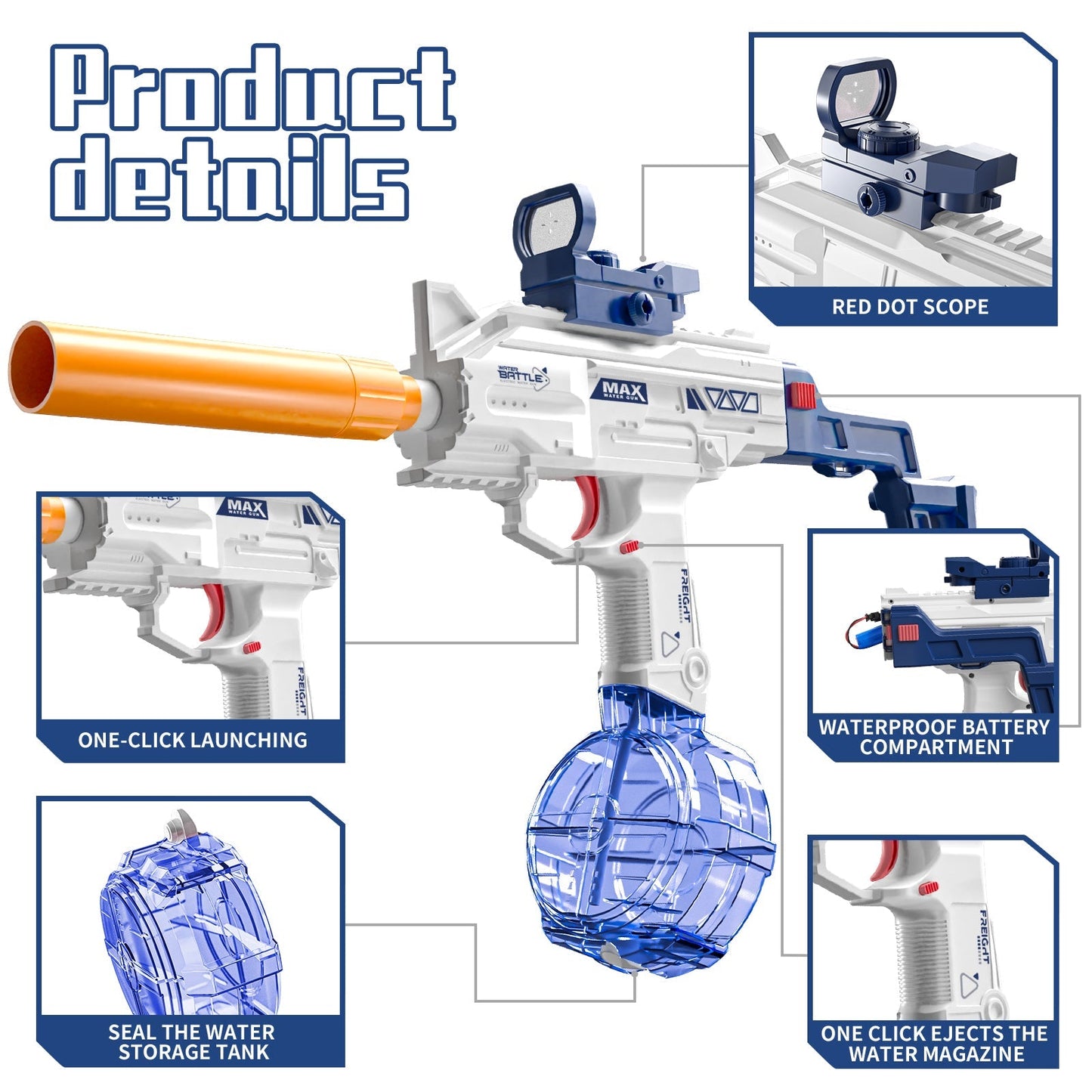 Squirt Fun Water Blaster Gun