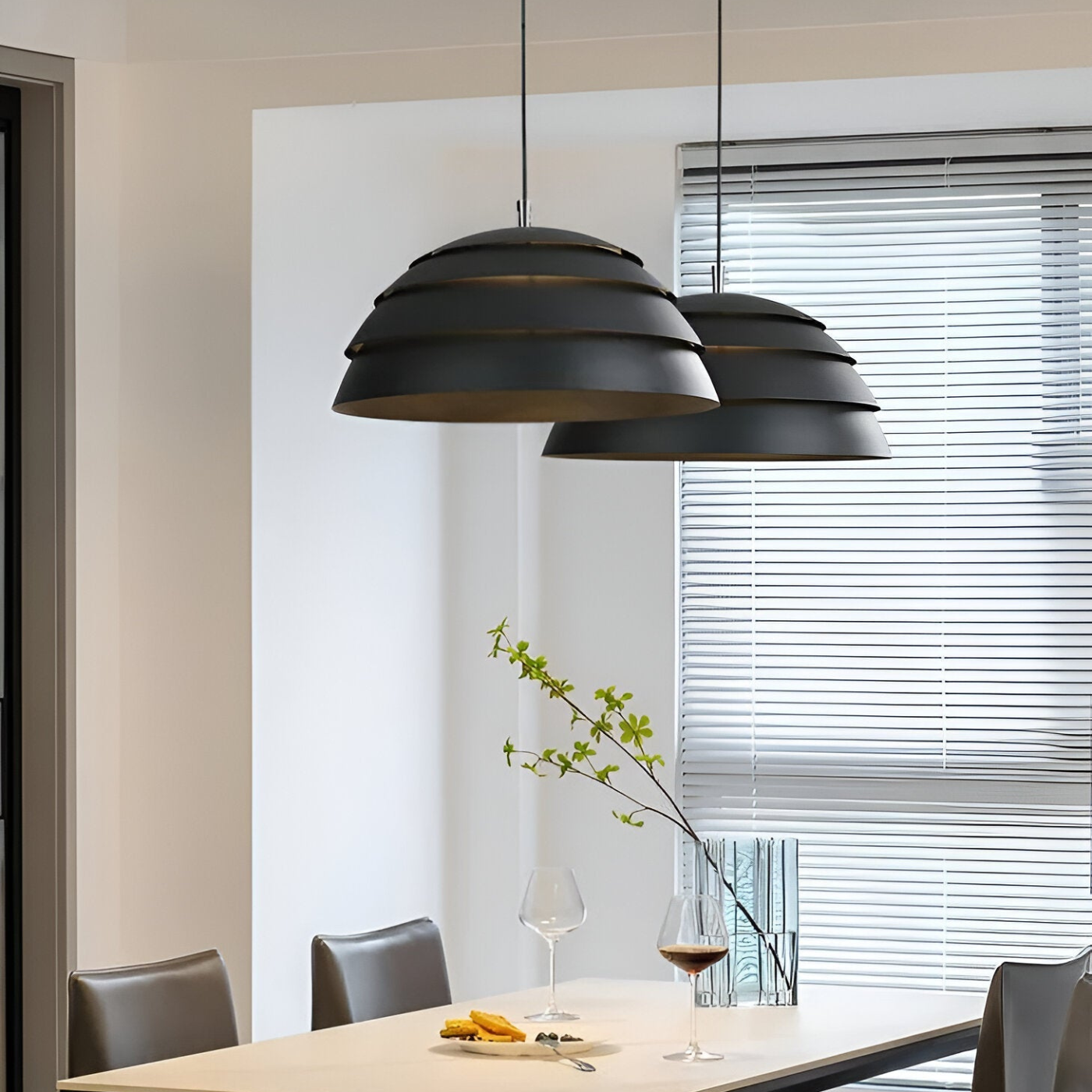 Simple Round Hanging Light Fixture