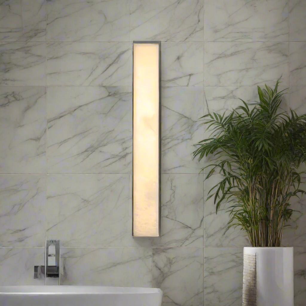 Contemporary Stone Outdoor LED Wall Lantern 1-Light