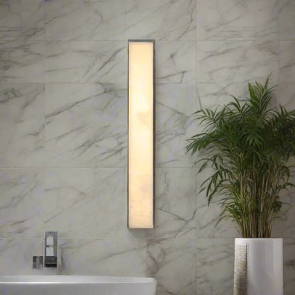 Contemporary Stone Outdoor LED Wall Lantern 1-Light
