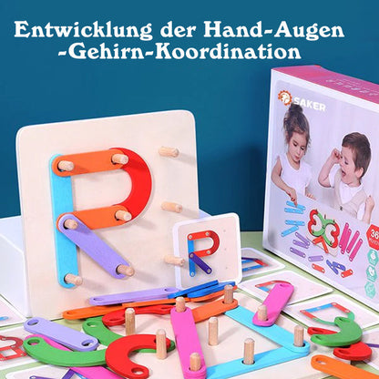 Colorful Wooden Learning Block Toy
