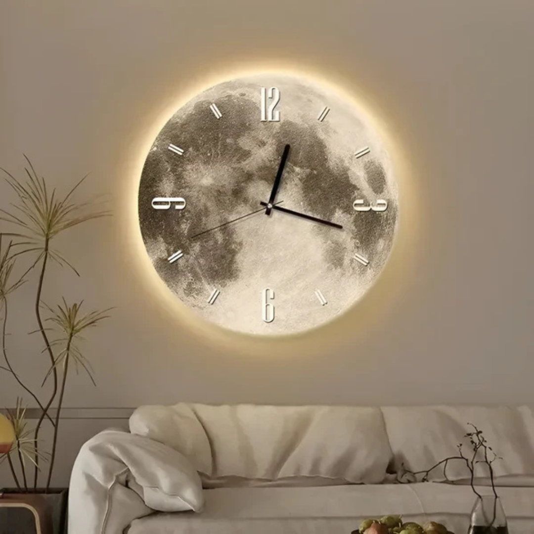 Beautiful Lunar Round Wall Clock