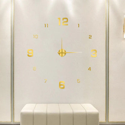Quiet Large Wall Clock Classic Home Decor