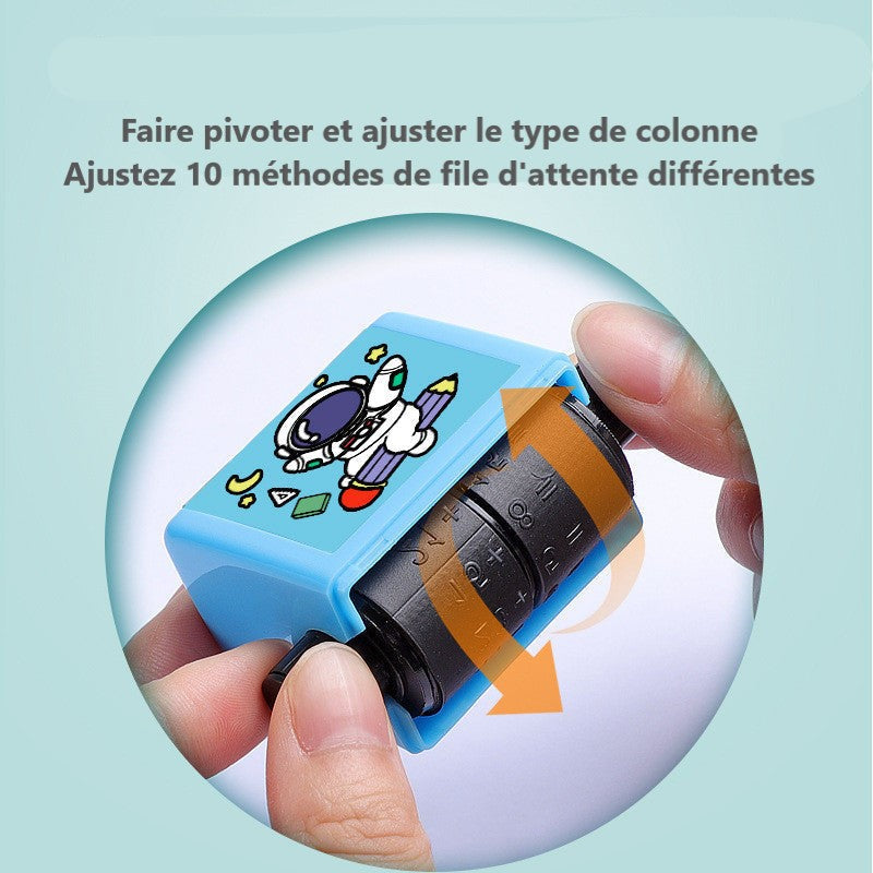 Fun Math Practice Roller Stamp