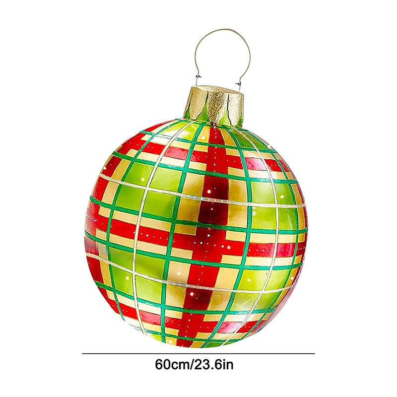 Festive Inflatable Holiday Outdoor Ball Decoration