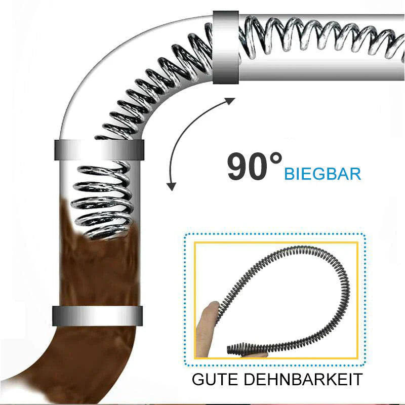 Flexible Pipe Cleaning Spring