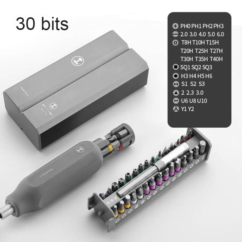 Compact Precision Screwdriver Kit with Multiple Bits