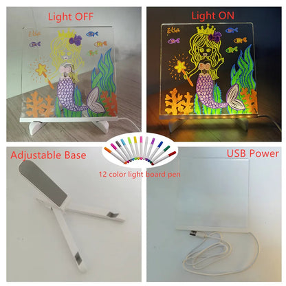 Customizable Kids LED Night Lamp