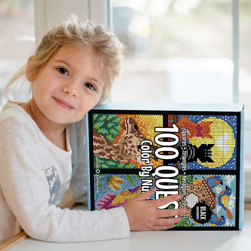 Fun Kids Coloring Book with Numbers and Learning