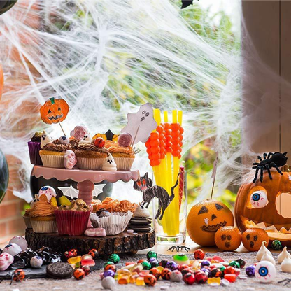 Creepy Halloween Spider Web Decor