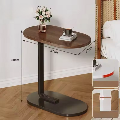 Space Saving C Side Table Modern Sleek Design