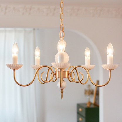 Sleek Chrome Hanging Light Fixture