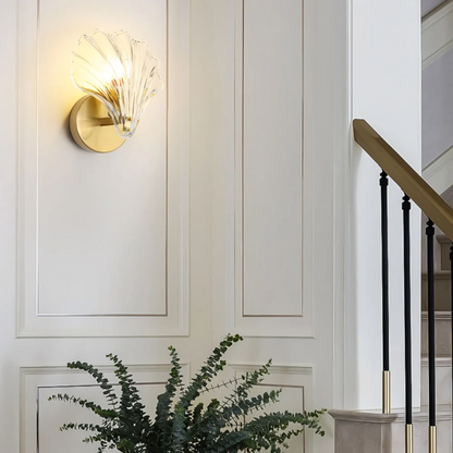 Clear Glass Panel Wall Light