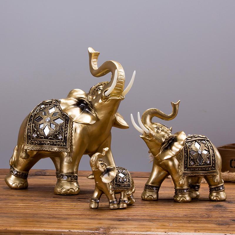 Luxury Gold Elephant Figurine
