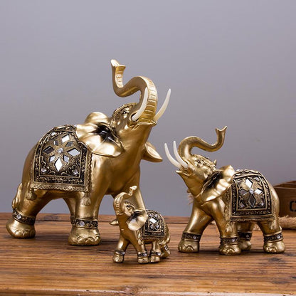 Luxury Gold Elephant Figurine
