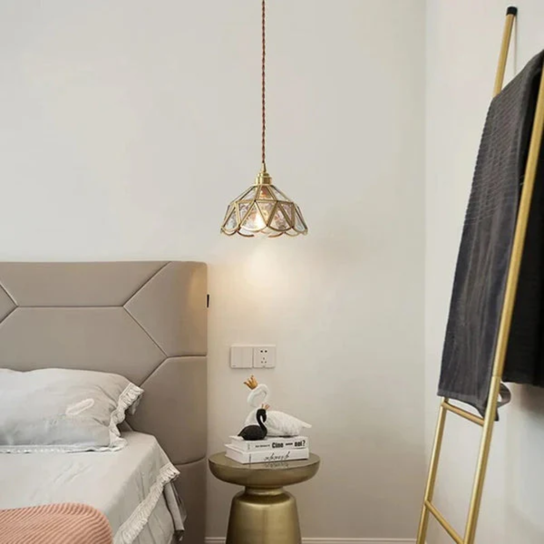 Colorful Stained Glass Pendant Light Fixture