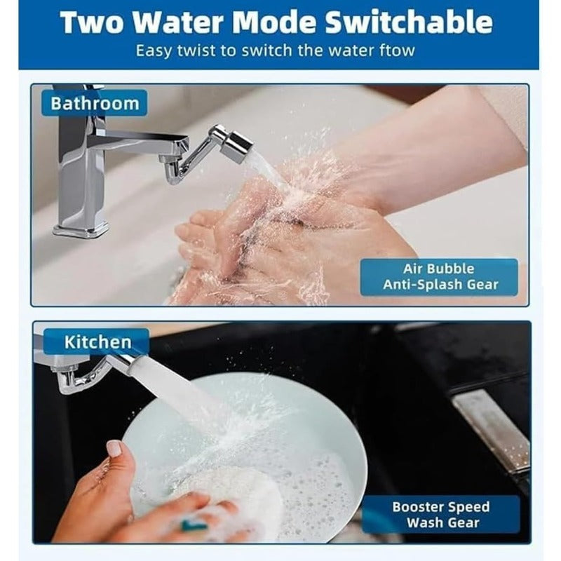 Flexible 360° Rotating Sink Faucet Extender