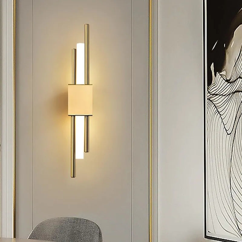 Luxury Black Gold LED Wall Light