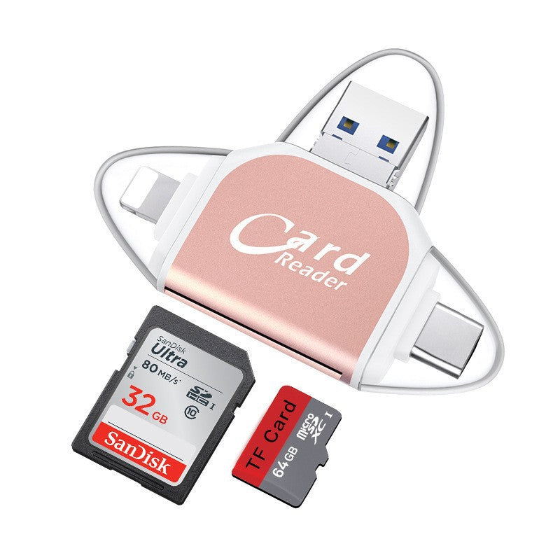 4-in-1 Multiport SD Card Reader Adapter - Fesara