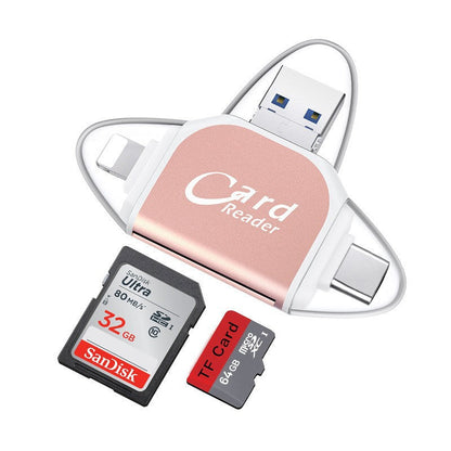 4-in-1 Multiport SD Card Reader Adapter - Fesara